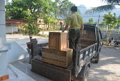 Rescued Sunda pangolins being loaded onto transportation to be transferred back to SVW centre Sunda pangolin,Sunda pangolins,pangolin,pangolins,Animalia,Chordata,Mammalia,Pholidota,Manidae,Manis,javanica,Malayan pangolin,pangolin javanais,pangolin malais,pangolín malayo,rescue,rescued,wildlif