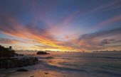 Sunset over Cousine Island - Seychelles beach,beaches